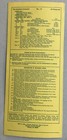 1971 Southern Railway System Passenger Timetable Schedule Railroad Train