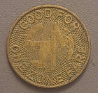 Vintage Santa Monica Municipal Bus Lines Metal Transit Token - For One Zone Fare