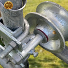 Sliding Gate Rollers 5 Inch Steel Hardware Kit Chain Link Gate Wheels