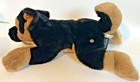 Fao Schwarz German Shepherd Plush Puppy Dog Stuffed Animal Black   Brown 14 