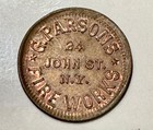 1863 G  Parsons Fireworks Civil War Token 630 Bg  7512