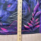 Sublimated Paintball Jersey L Black Purple Panther Graphic Floral Esports Athlet