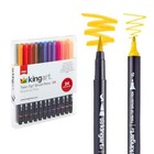 Set Of 24 Pro Dual Twin-tip Brush Pens - Unique   Vivid - 24 Count - Single Pack