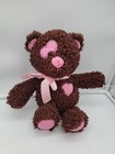 Dan Dee Valentine Chocolate Scented Teddy Bear Pink Soft Heart Plush 15  Brown