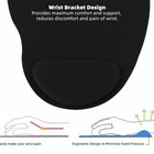 Pc Mouse Pad Wrist Rest Ergonomic Comfort Mat Non-slip Laptop Computer Desktop