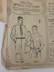 Vintage Sewing Pattern Mens Shirt 1900s 1920s Mccall