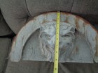 Old Architectural Salvage Lion Face Antique Tin Building Crown Cornice Or Corbel
