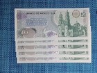          Mexico 10 Pesos 18 February 1977 P-63i  Unc Serie  1eq   Banknote 020625-19