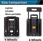 Carretilla Plegable  Carretilla Ligera Plegable  Carrito De Equipaje Con 4 Rueda