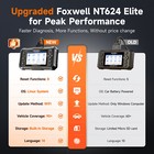Foxwell Nt624 Elite Wireless Obd2 Scanner All System Abs Srs Car Diagnostic Tool