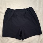 Nike Dri-fit Men   s Colorblock Athletic Shorts L Black Blue Drawstring