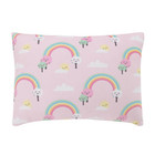 Toddler Pillow 12  x15  Pink Rectangular Squishy Minnie Mouse Rainbows Soft Girl