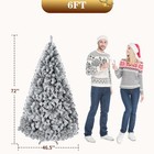 6 Ft Christmas Tree  Christmas Decorations With 250 Lights  Pre-lit Artificia   
