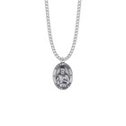 Sterling Silver St  Jude Medal Saint Of Hopeless Causes   Desperation Necklace