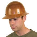 Msa 475407 Tan Skullgard Full Brim Hard Hat W fast Track Ratchet Suspension