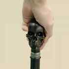 Antique Skull Head Handle Wooden Walking Stick Hand Carved Cane Designer Style