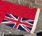 Vintage Red Ensign Duster Flag Nautical British Union Jack Uk Stitched 70 X 35cm