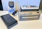 Vtg Casio Personal Mini Pocket Calculator Cm-605 W  Box  Case   Adapter Read