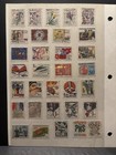 Czechoslovakia Used Stamp Lot In Album Pages H Kcs Coats Arms Animals Sports