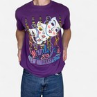 Vintage 1989 Mardi Gras New Orleans Jazz Mask Tee Made Usa Purple