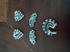 Weiss Vintage Silver Tone Clear Crystal Rhinestone Jewelry 5pc Earrings   Brooch