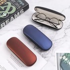 New Clam Shell Hard Eyeglasses Pu Glasses Case Black W microfiber Cleaning Cloth