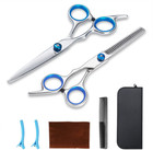 Barber Hairdressing Professional Scissors  2-piece Texturizing Shears For Salon 