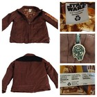 Disney Star Wars Han Solo Jacket Kids 5 6 Faux Suede Bomber Millennium Falcon