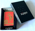 Zippo Windproof Polished Brass Lighter With Red Windy   Logo   99509 New In Box