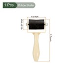 1pcs Rubber Roller Brayer printmaking Ink Print Spreading Brush Tool black 1 6  