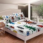 Feelyou Kids Sheets Set Full Size Cute Cartoon Bug Flying S Pattern Bed Set