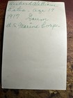Rare 1917 Wwi Us Marine On Guam 17 Years Old Minor Wearing P197 Wool Tunic Name