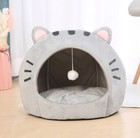Cozy Cat Shaped Cat Nest Bed Cave For Small And Medium Indoor Cats Soft Plush