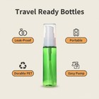 6pcs 30ml 1oz Empty Refillable Plastic Lotion Pump Bottles Portable Cosmetic    
