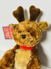 Gund Glisten Reindeer Plush Nwt Spotted Brown Christmas Floppy Stuffed Animal 8   