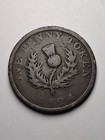 1824 Canada Nova Scotia George Iv One Penny Token  early Issue 
