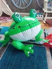 Vintage Carnival Game Prize Inflatable Kiss Me Frog Toad 26 Inch  Taiwan 1984