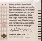 2002 Upper Deck Michael Jordan  mj-ss Mj Game-worn Flashbacks Jersey Patch