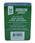 200 Tall Semi-rigid Card Holders Oversize For Sending Graded Cards With 1 2  Lip