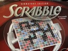 Rare 2008 Signature Edition Scrabble Board Game Factory Sealed Box Glass Board