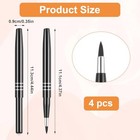 4pcs Retractable Lip Brush For Lipstick  Travel Lip Brush  Portable Lip Liner