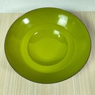 Hanova Of Pasadena Lava Glazed Green Enamel On Steel Large Bowl Mid Century 12 