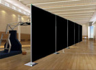 Quick Backdrop Kit 12 Ft X 24 Ft- 60 Ft Wide Pipe With Drape  black Drape 