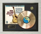Hank Williams Sr Framed Legends Of Country Music Gold Lp Record Display