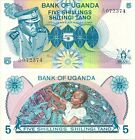 Uganda Set Of 5 Notes Nd 1973 P 5 6 7 8 9 Unc - Idi Amin