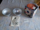 New Wilton 3d Sports Ball Cake Pan Vtg 1998 Stand Up Pan Soccer Baseball Tennis