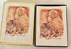Vtg Antioch Gummed Bookplate Tabby Cat Kitten 49 Plates This Book Belongs To