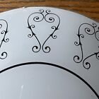 Vntg Mcm Round Frosted White Ceiling Light Fixture Glass  Shade 15 3 8   