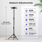 Sansi 15 000lm Led Work Light 100w Dimmable 4 Adjustable Heads Tripod With Stand