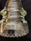 Hemingray-19 Beaded Bottom Glass Insulator Clear Made Usa  33